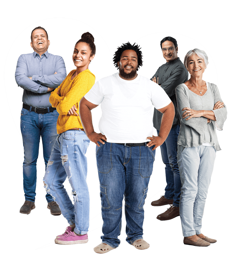 Group of People who use LiveWell Reading and WestBerkshire's Stop Smoking Service